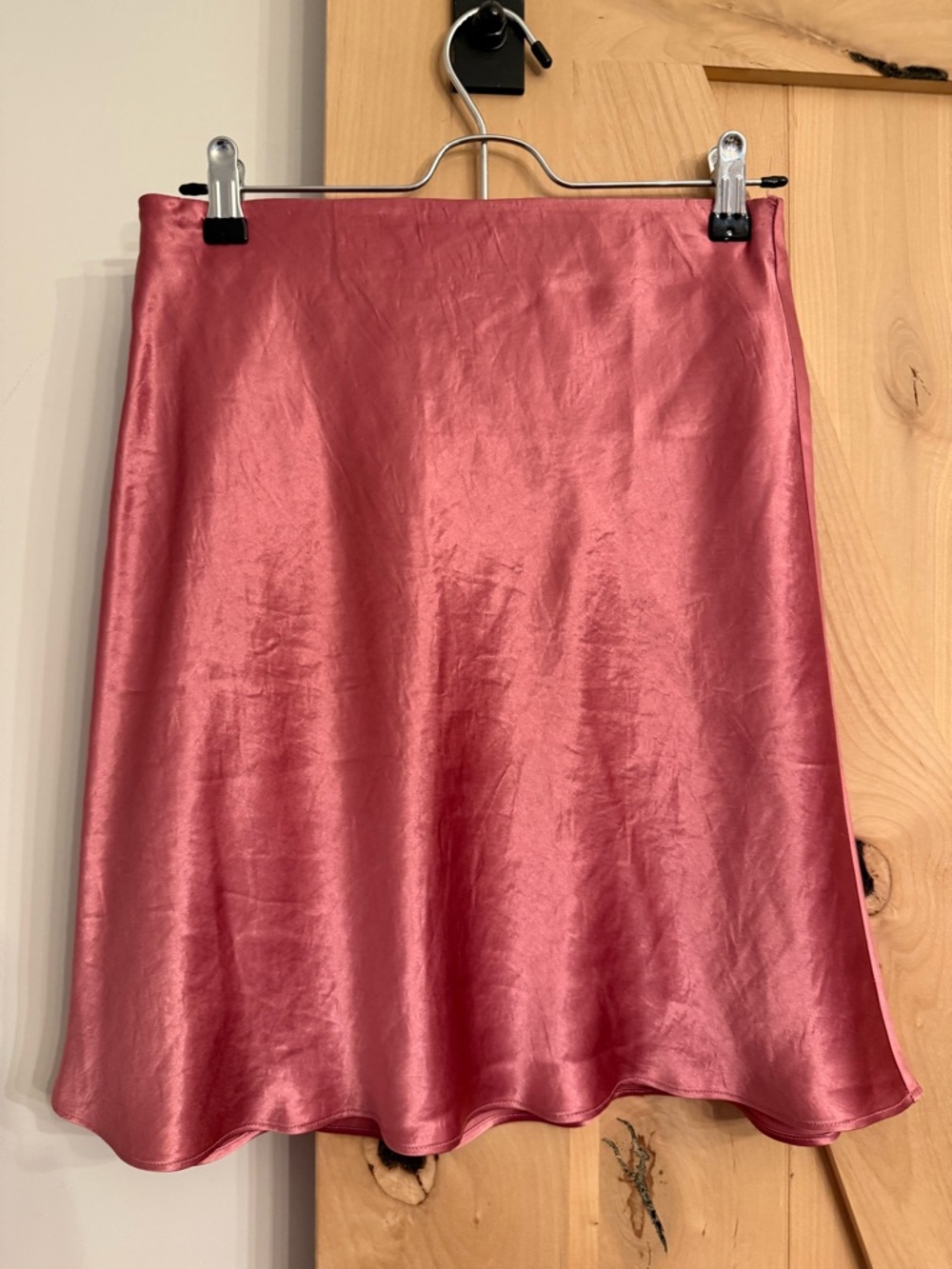 Babaton Mini Slip Skirt in Rose Pink - Size 8